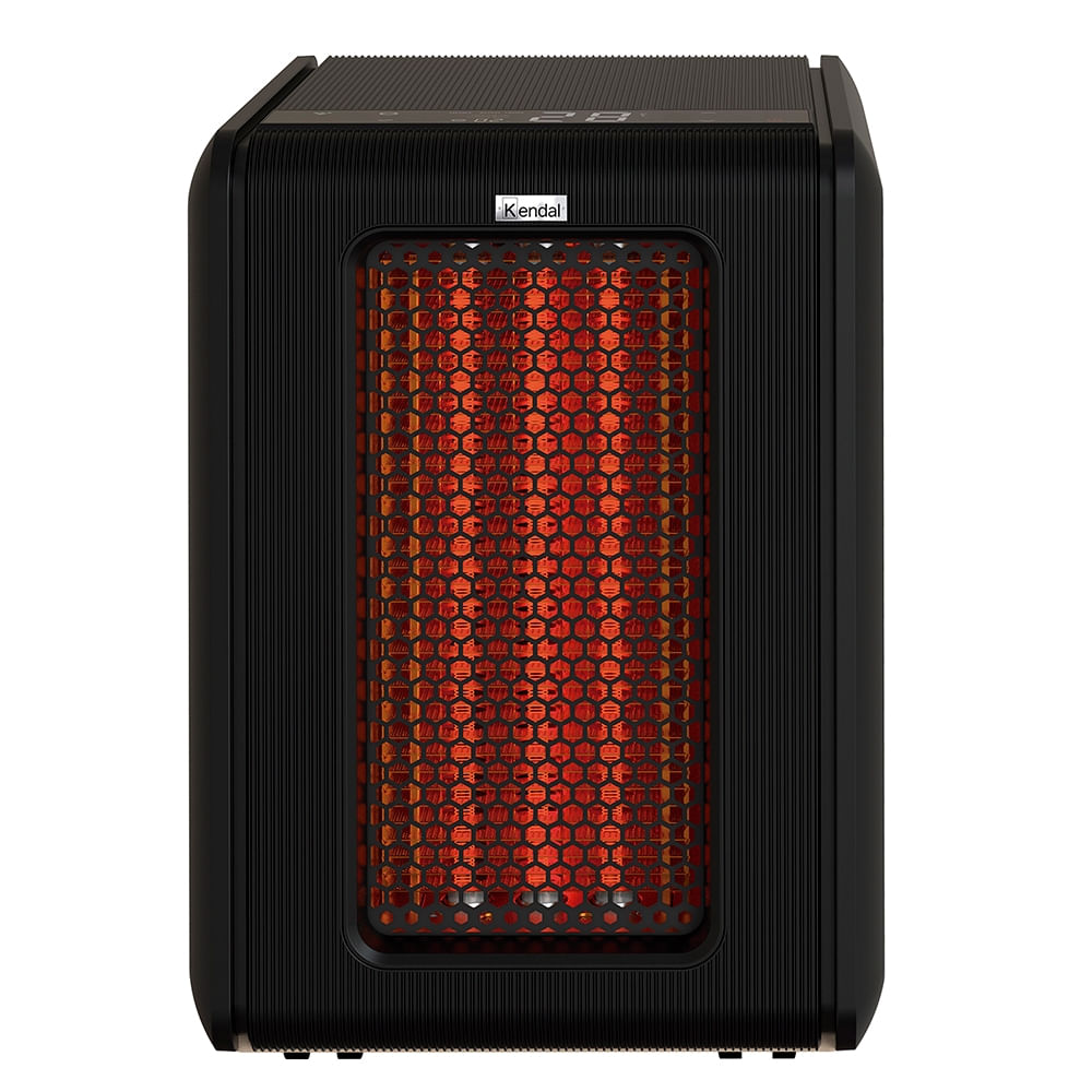 Estufa Infrarroja KENDAL Golden Tube Cobertura 65m2- Potencia 2000W Negra