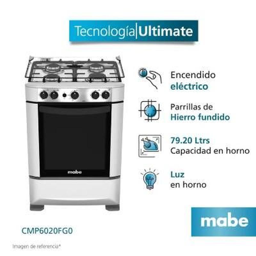 Cocina de Pie a Gas Mabe CMP6020FG0 4 Quemadores