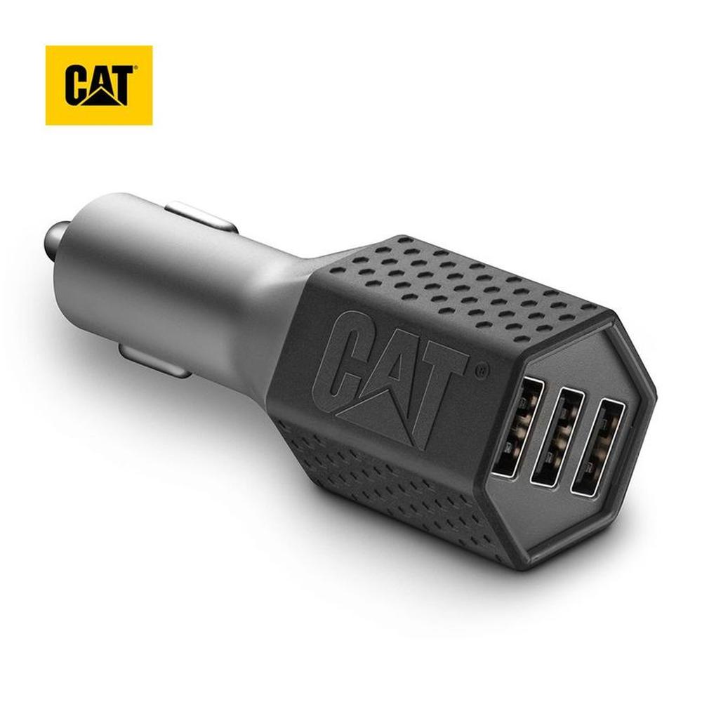 Cargador De Auto CAT Resistente USB 7.2AMP 3 Puertos