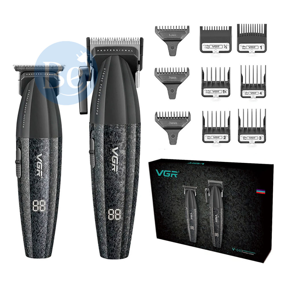 Combo Barber VGR V-640 Cortadora y Trimmer con Cable de Carga USB