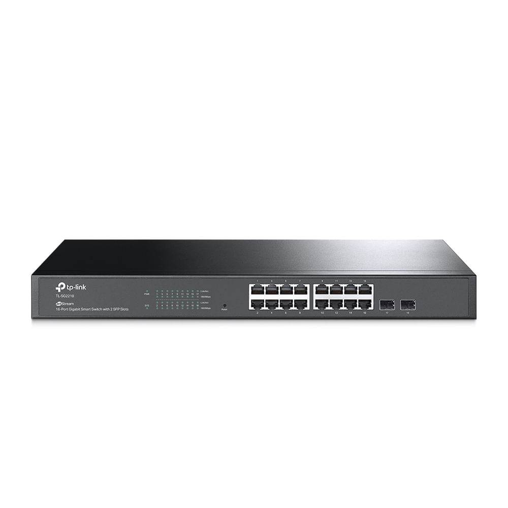 Switch TP-Link TL-SG2218 de 16 Puertos Gigabit (2 Puertos SFP)