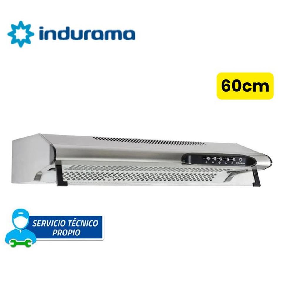 CAMPANA INDURAMA EXTRACTORA 3 VELOCIDADES CEI602CRP SILVER