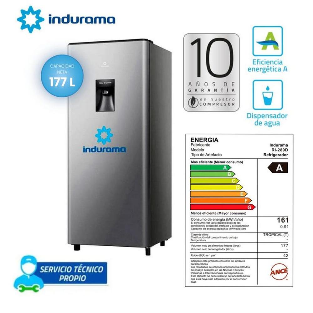 REFRIGERADORA INDURAMA RI-289D 177 LITROS