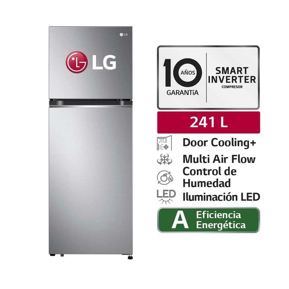 REFRIGERADORA LG GT24BPP 241 L PLATEADA