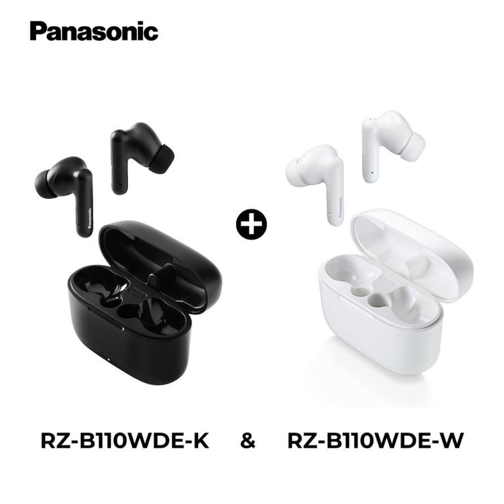 Audífonos Bluetooth TWS Panasonic RZ-B110 Negro + Blanco