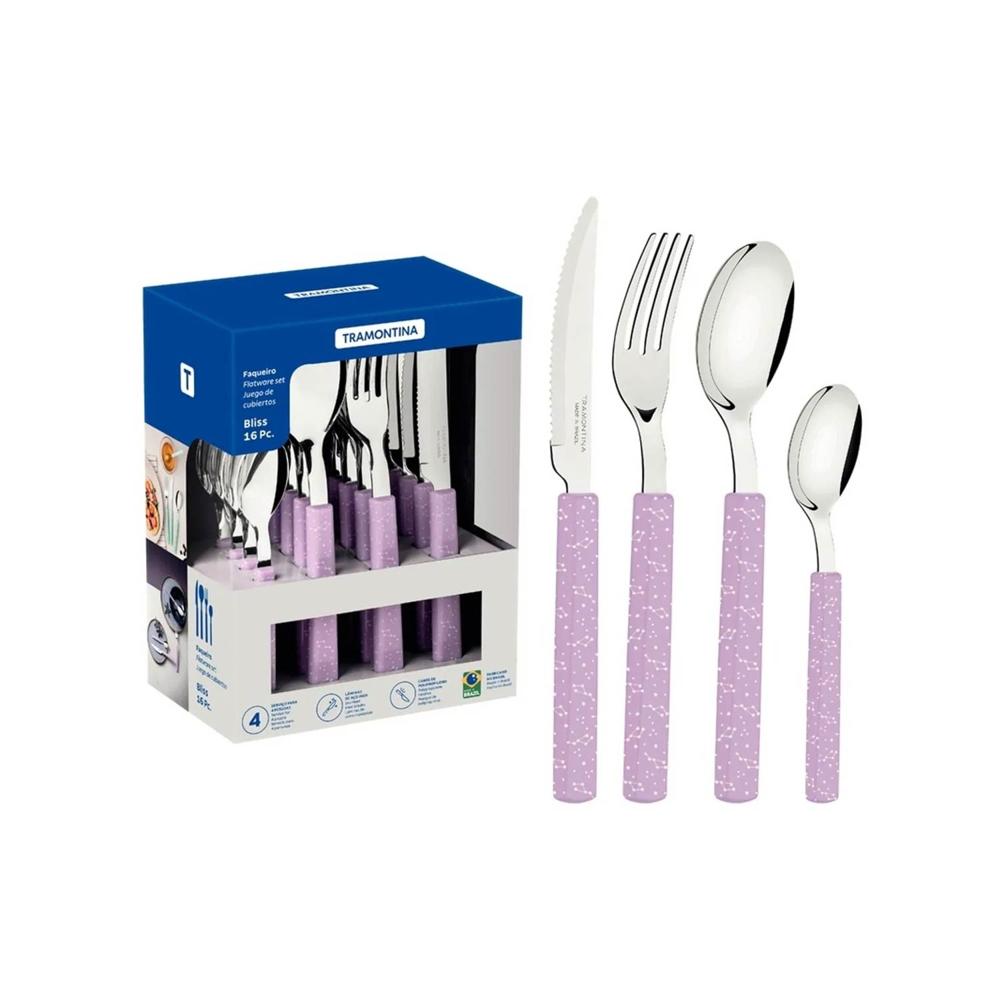 SET. Cubiertos TRAMONTINA X16 PZ ACE.INOX.