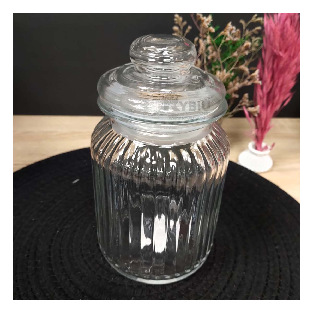 Frasco Practico y Ergonomico Transparente Y+Papel de Regalo