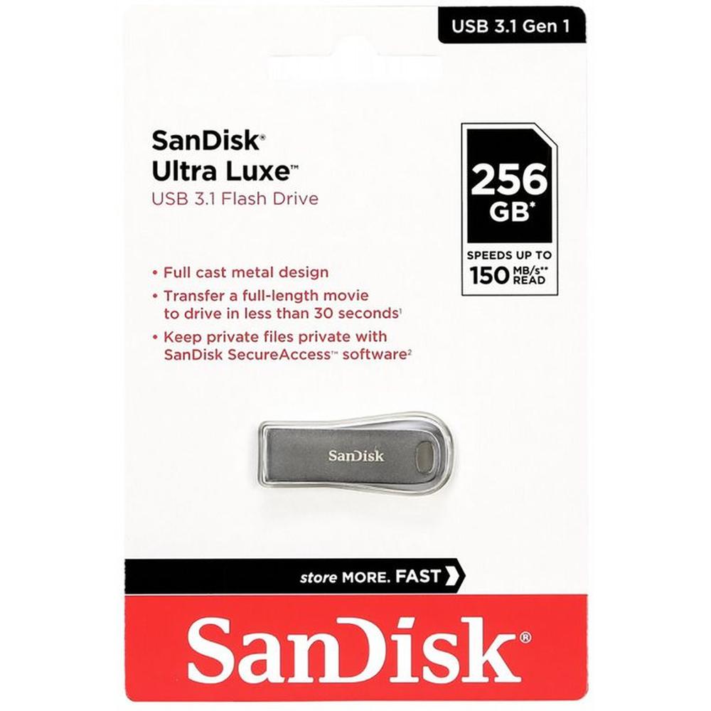 Memoria USB Sandisk Ultra Luxe 256GB 3.1 Flash Drive Memoria USB Sandisk Ultra Luxe 256GB 3.1 Flash Drive