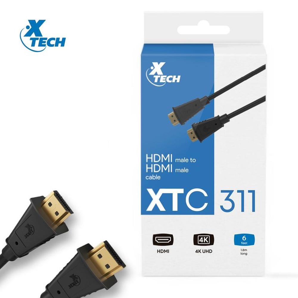 Cable XTECH HDMI XTC-311 HDMI Macho A HDMI Macho 1.8 m De Largo