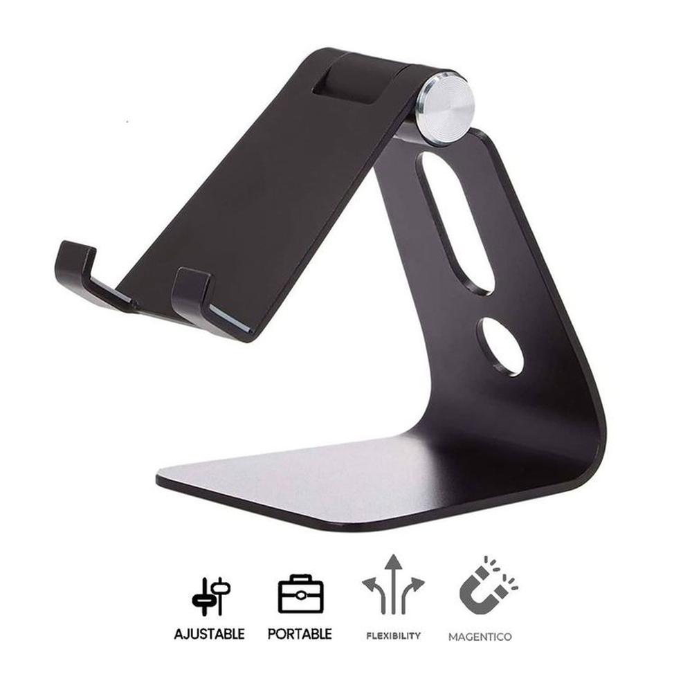 Soporte Para Celular Corporativos ST for Business Aluminio HS218 Black -Tablet Soporte Para Celular Corporativos ST for Business Aluminio HS218 Black -Tablet