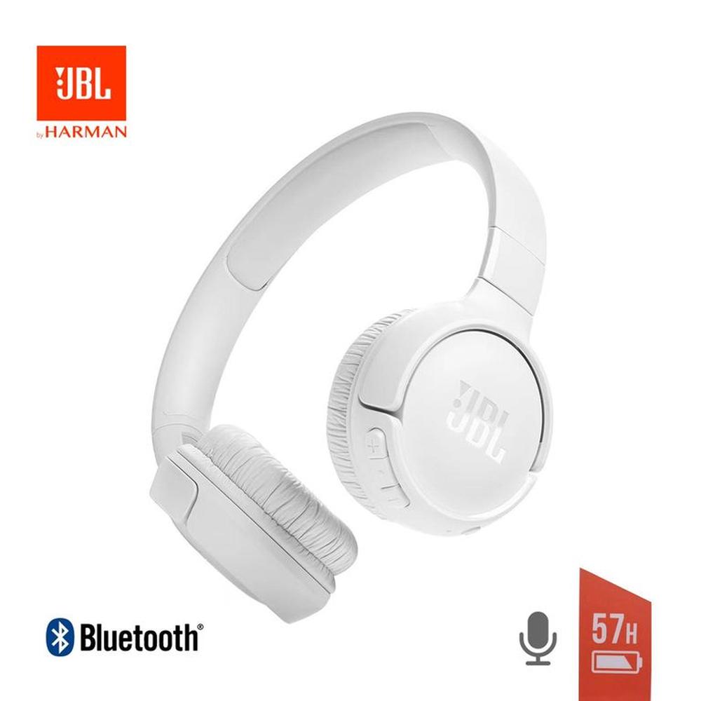 Audifonos On ear JBL TUNE520 Bluetooth 57Hrs Blanco