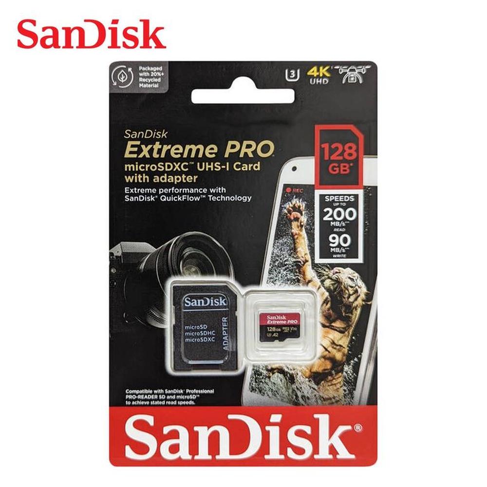 Sandisk Memoria Micro SD Extreme Pro 128GB 4k 200mbS A2 U3 Sandisk Memoria Micro SD Extreme Pro 128GB 4k 200mbS A2 U3