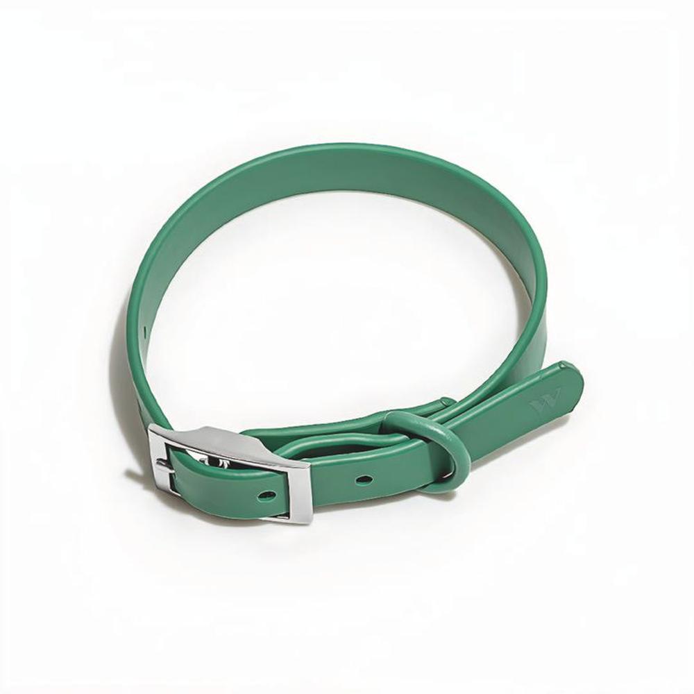 Collar Para Perros PVC Impermeable Verde - Talla S Collar Para Perros PVC Impermeable Verde - Talla S