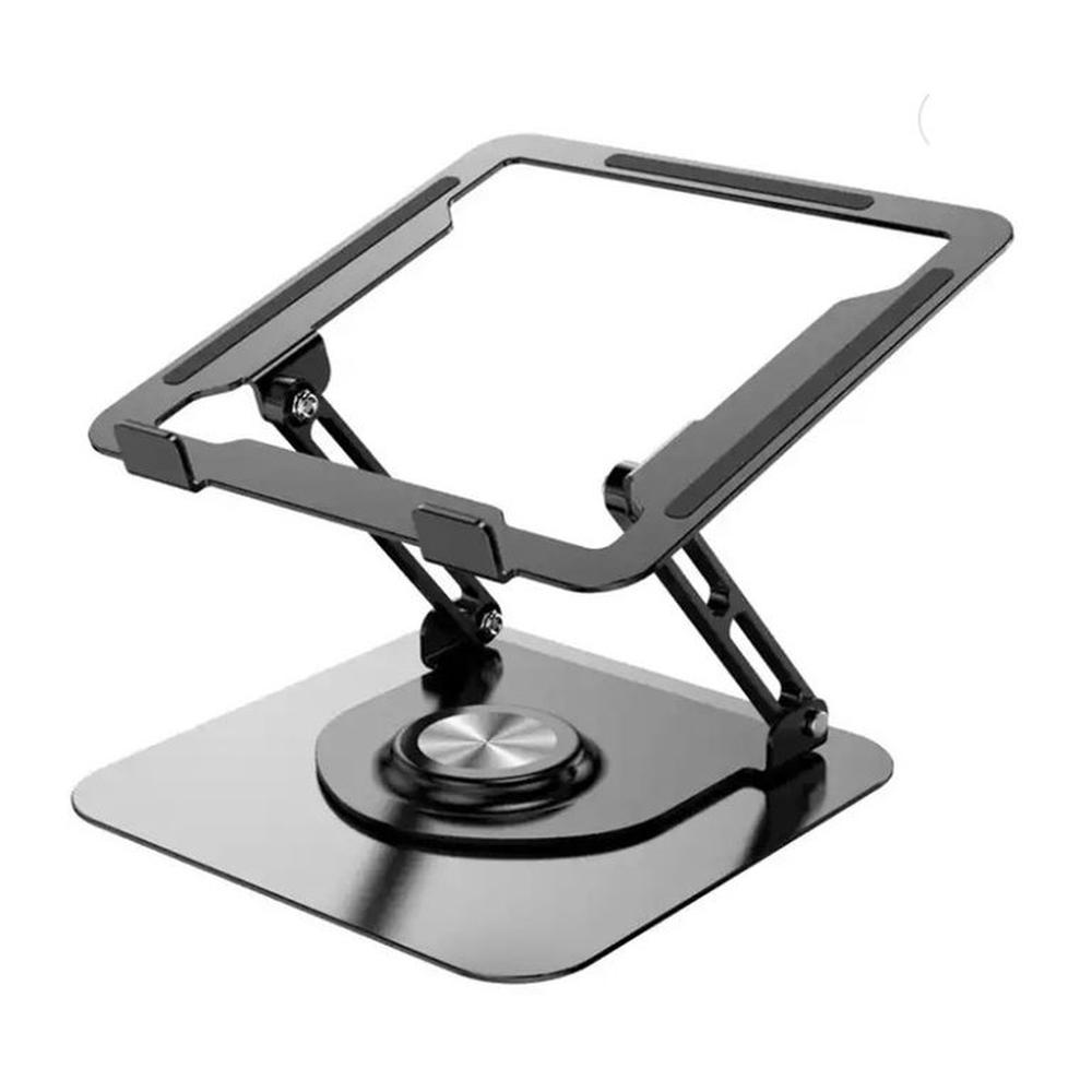 Soporte de aluminio ST p-Laptop Base Giratoria Plegable HF147 Negro Soporte de aluminio ST p-Laptop Base Giratoria Plegable HF147 Negro
