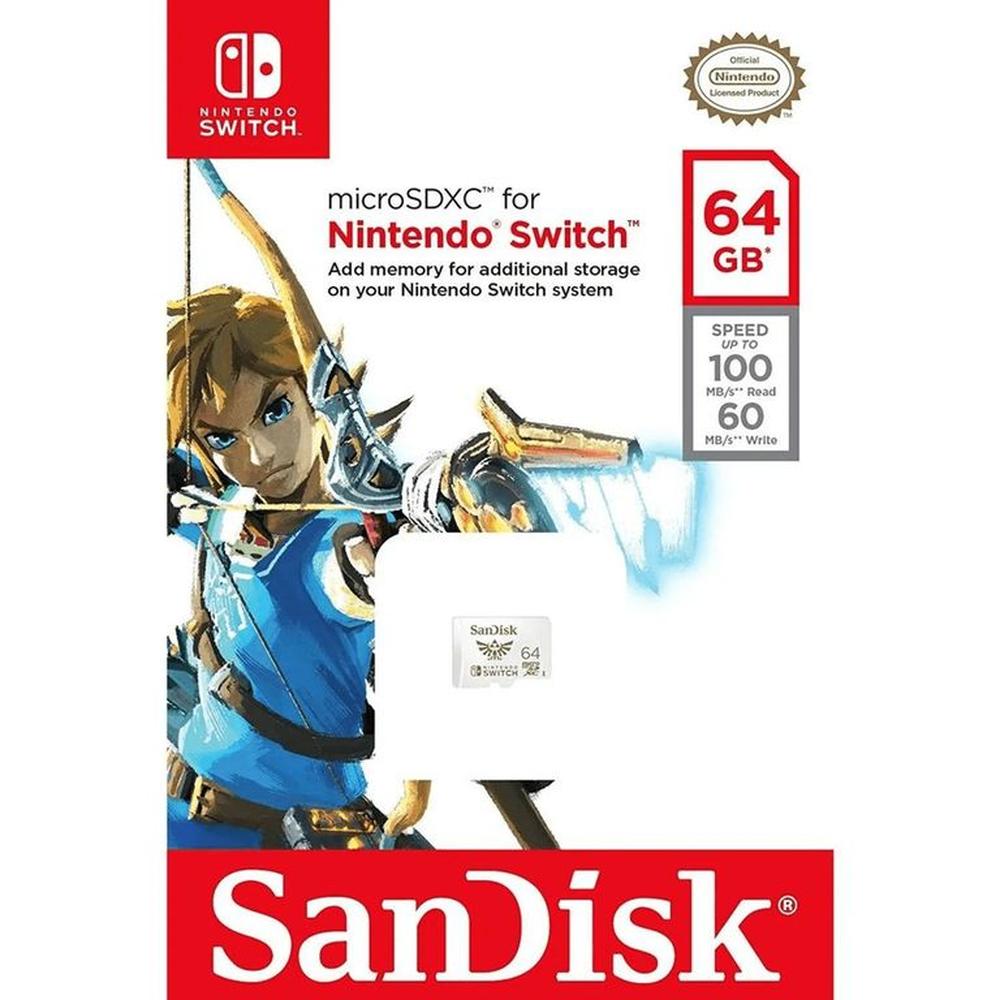 Sandisk Memoria Micro SDXC UHS 64GB Para Nintendo Switch Sandisk Memoria Micro SDXC UHS 64GB Para Nintendo Switch
