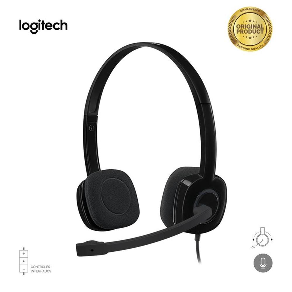 Auriculares Logitech H151 Cableado 3.5 mm con micrófono Auriculares Logitech H151 Cableado 3.5 mm con micrófono