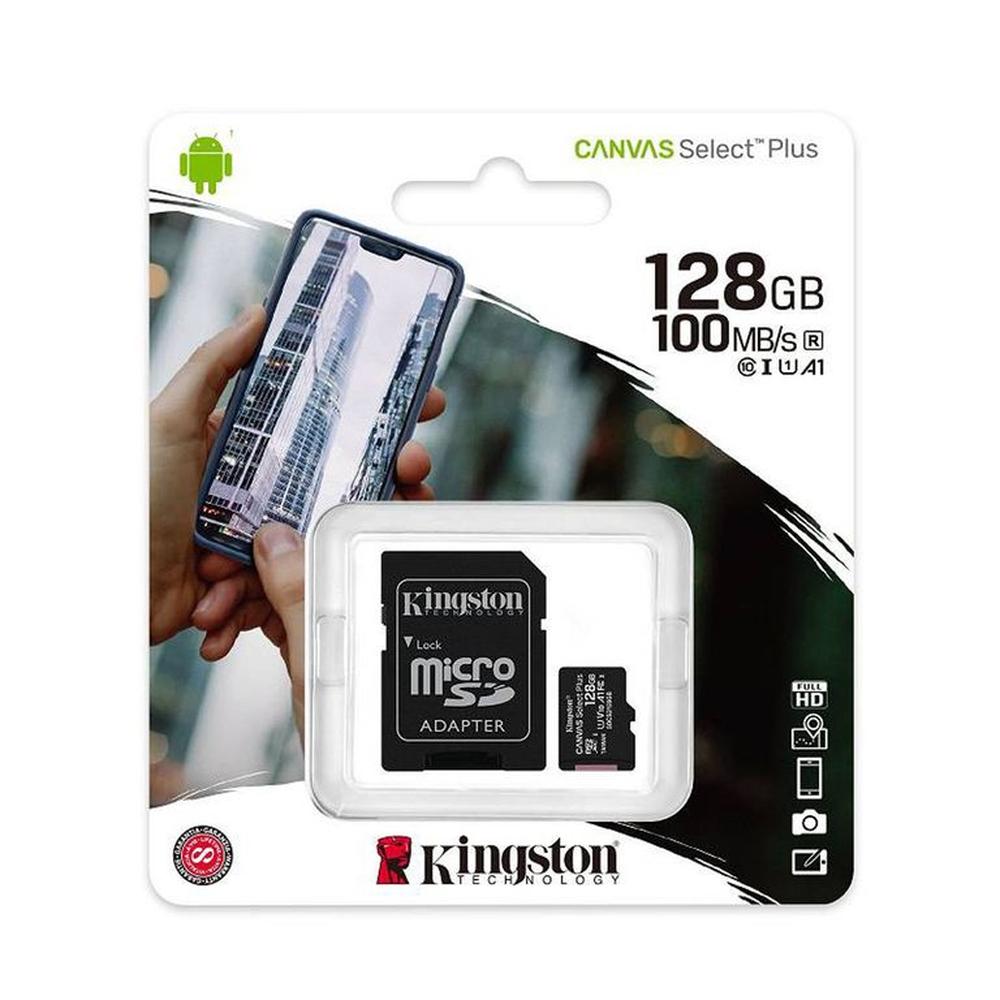 Kingston Memoria Micro SD Canvas 128GB Clase 10 100Mb/S Kingston Memoria Micro SD Canvas 128GB Clase 10 100Mb/S