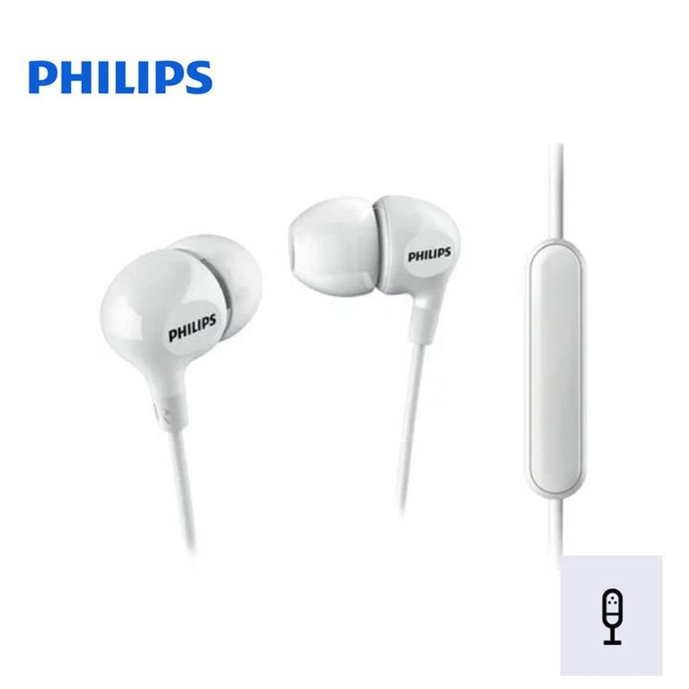 Audífonos Philips Tunes Upbeat SHE3555 c-micro Blanco Audífonos Philips Tunes Upbeat SHE3555 c-micro Blanco