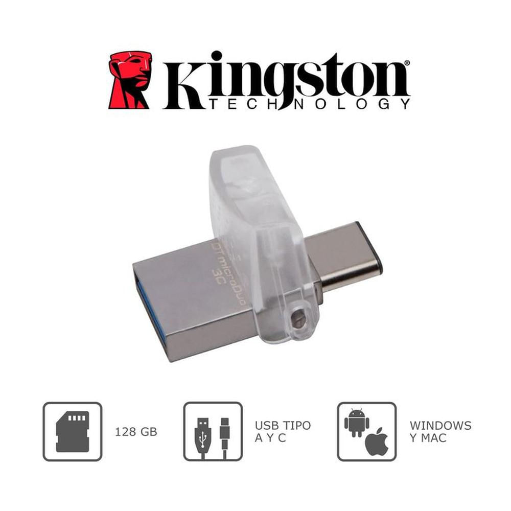 Memoria Microduo 3C Kingston 128GB OTG Tipo C