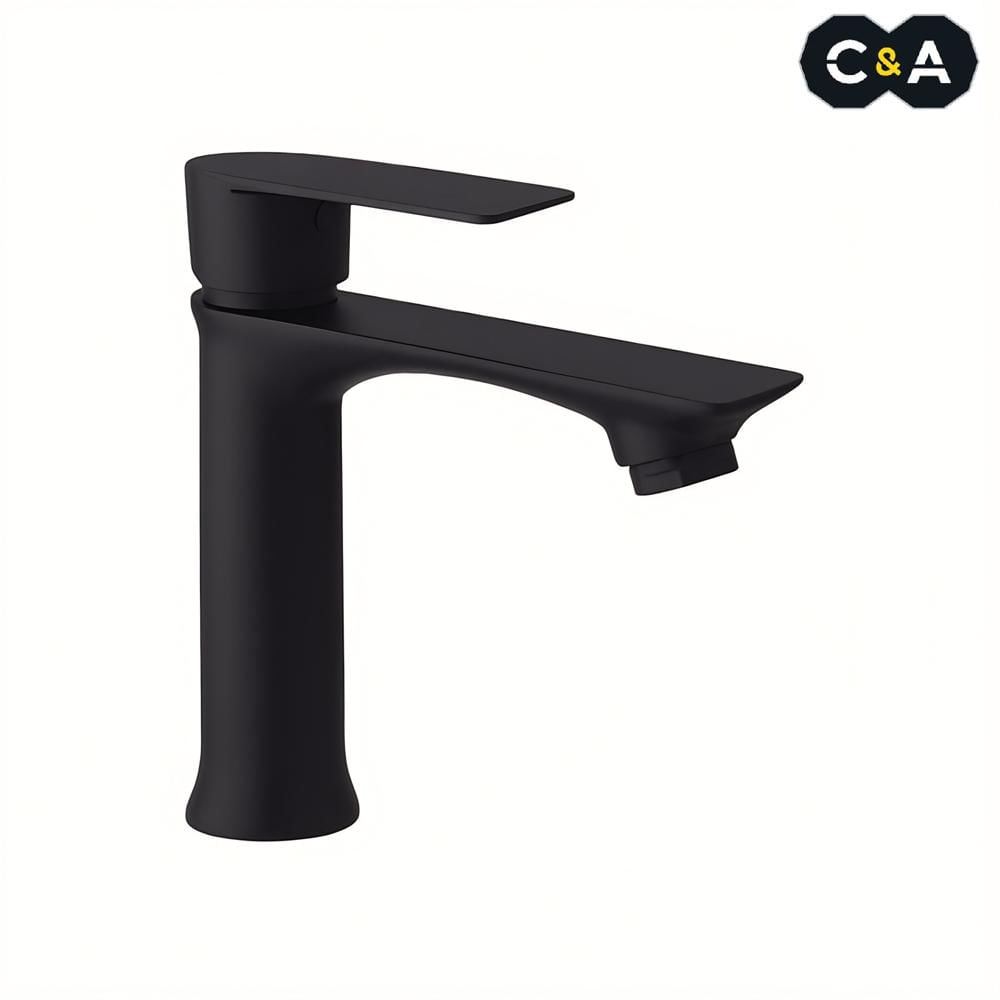Llave para lavatorio Pesado Negro Mate C&A Llave para lavatorio Pesado Negro Mate C&A