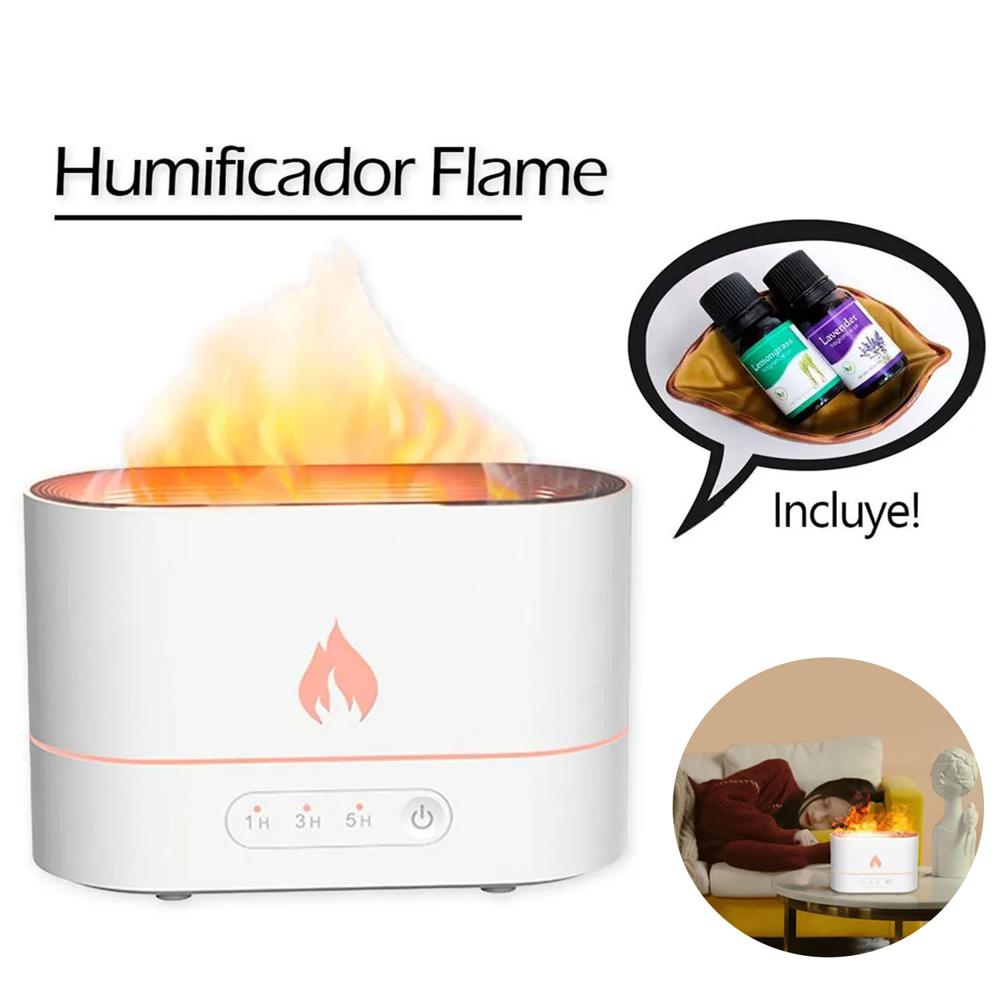 humidificador de aire 3D Flame Aromatizante Blanco Mas Una Esencia humidificador de aire 3D Flame Aromatizante Blanco Mas Una Esencia