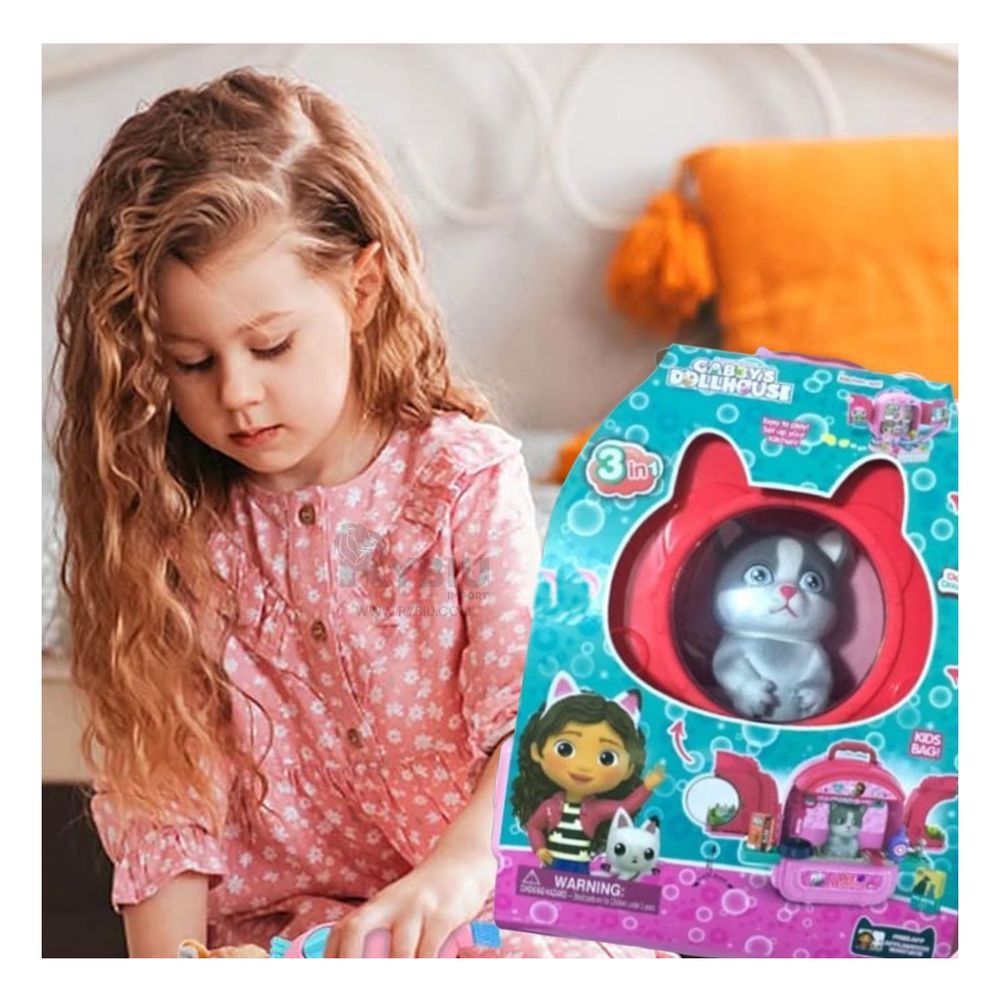 Maleta Portatil con Accesorios y Mascota en Color Rosado Maleta Portatil con Accesorios y Mascota en Color Rosado