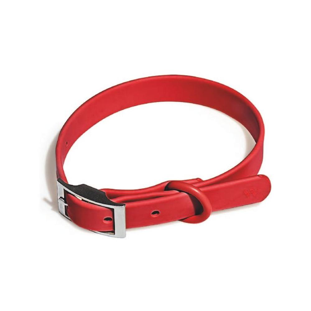 Collar Para Perros PVC Impermeable Rojo - Talla S Collar Para Perros PVC Impermeable Rojo - Talla S