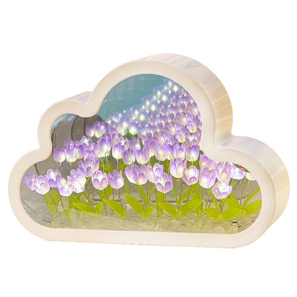 Lampara Led Diseño Tulipanes Infinitos Lila  659LI02