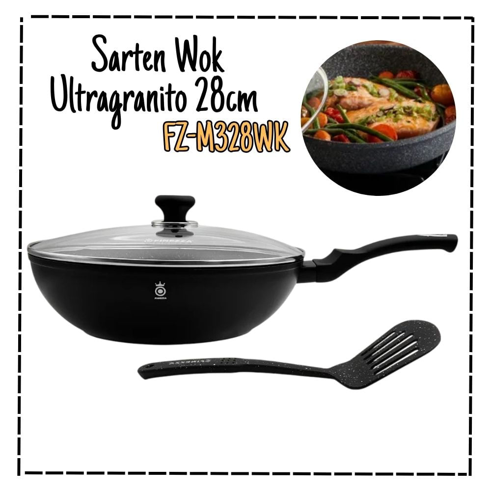 SARTEN FINEZZA ULTRAGRANITO DE 28 CM CON TAPA 3 PIEZAS FZ-M328WK