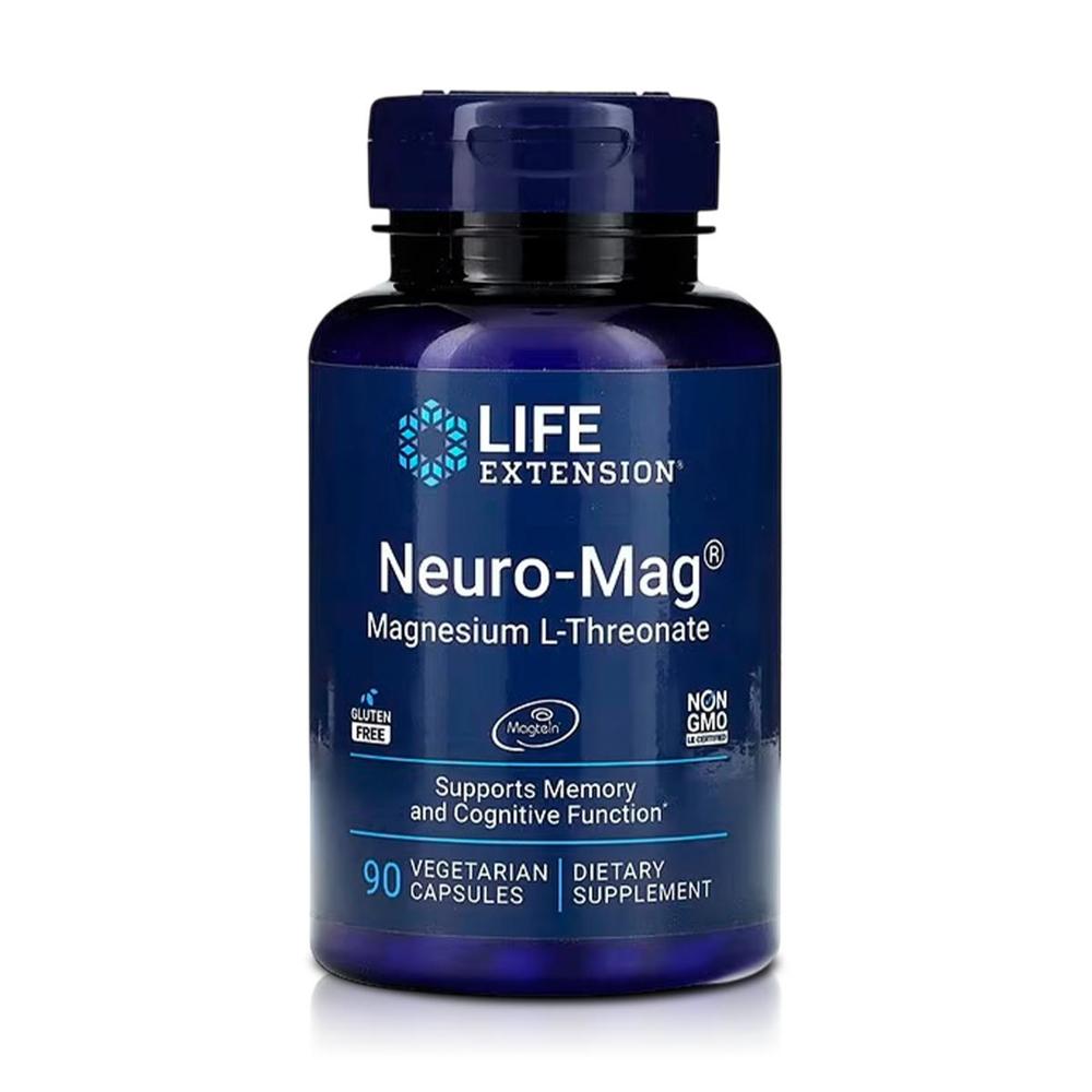 Neuro-Mag L-Treonato de Magnesio 144 mg (90 Cápsulas) - Life Extension