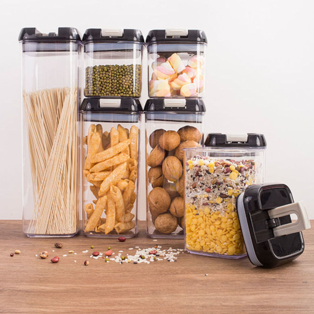 Set de 7 Frascos Envases Herméticos