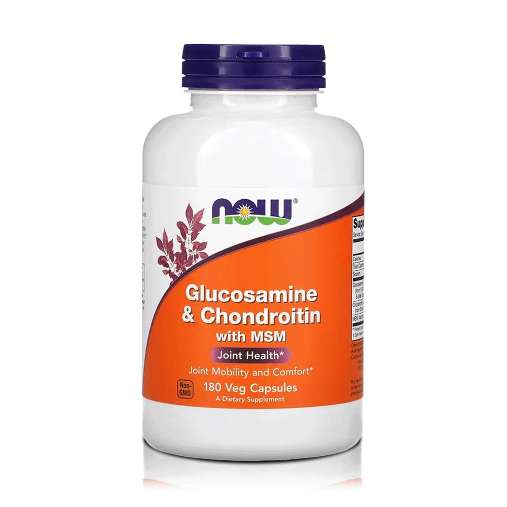 Glucosamina, Condroitina y MSM (180 Cápsulas) – NOW Foods