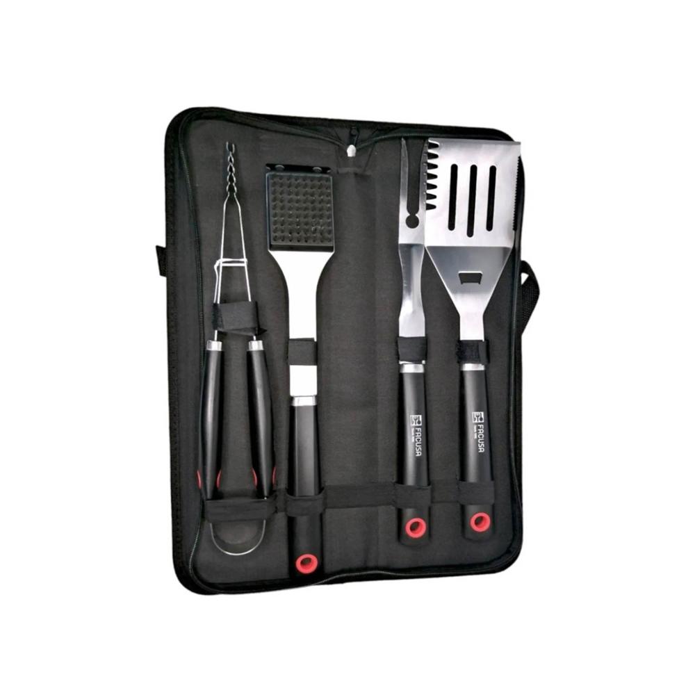 Set de Utensilios FACUSA X4 para Parrilla BBQQ