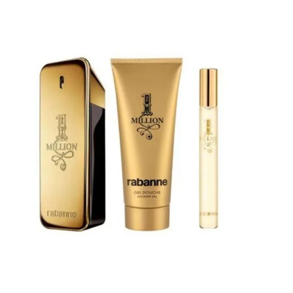 Perfume 1 Million Rabanne Hombre Edt 100Ml + Shower Gel 100Ml + Travel Spray 10Ml Perfume 1 Million Rabanne Hombre Edt 100Ml + Shower Gel 100Ml + Travel Spray 10Ml