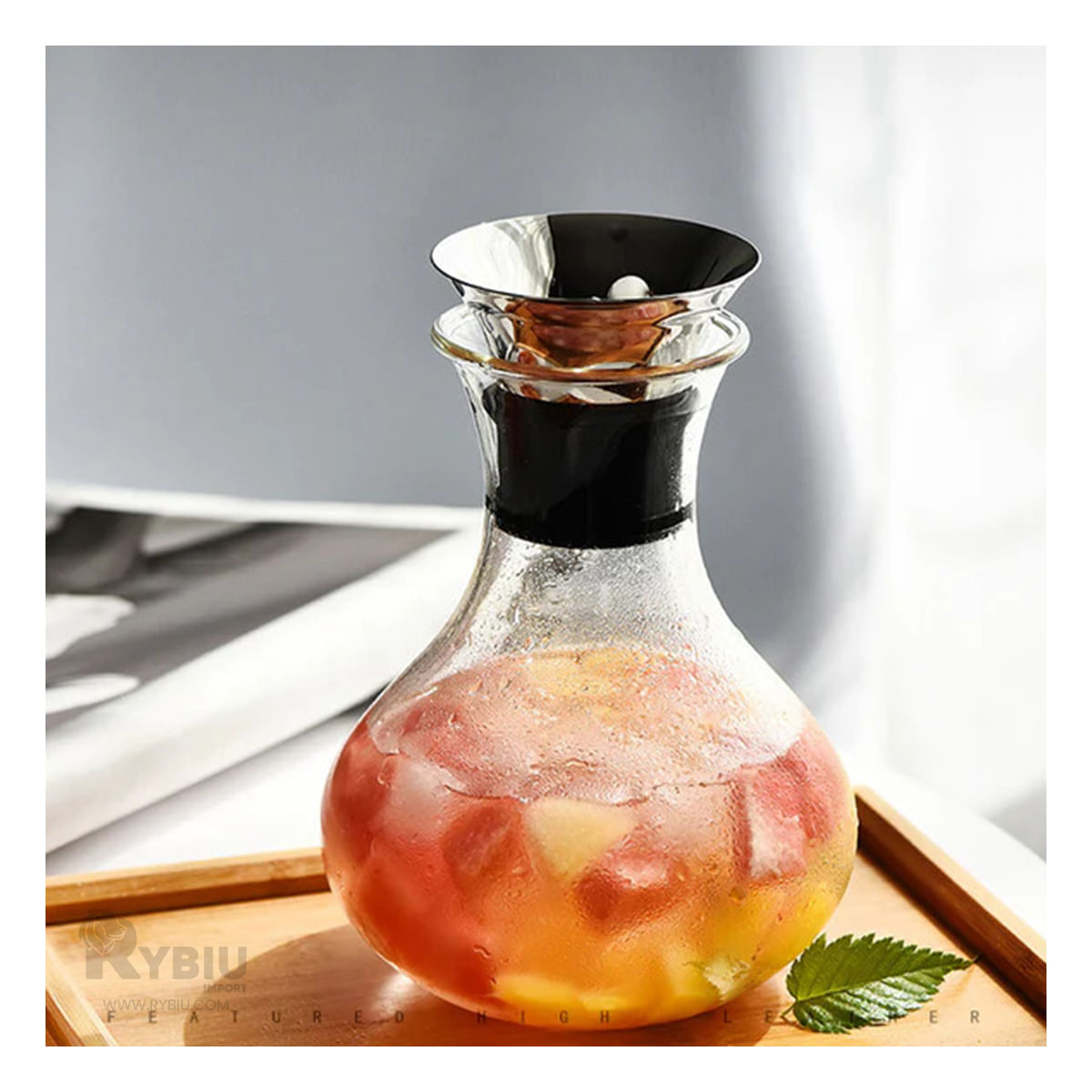 Jarra Fuji Tapa en Transparente Y+Stickers