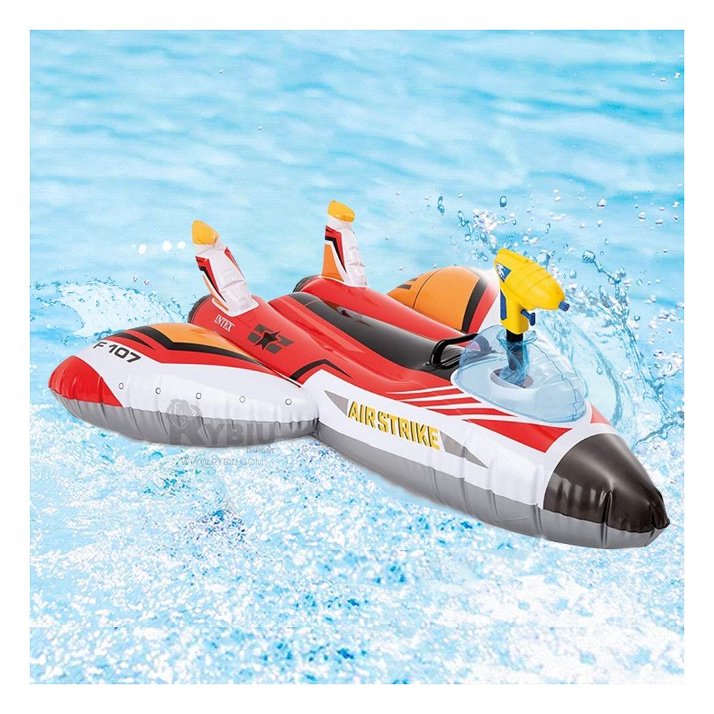 Flotador de Modelo Avion con Pistola de Agua Color Rojo Flotador de Modelo Avion con Pistola de Agua Color Rojo