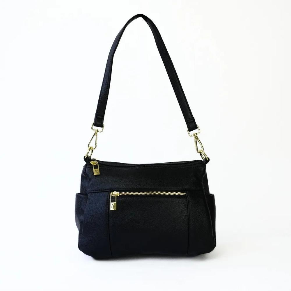 Cartera Athena bag doble correa - M105 negro