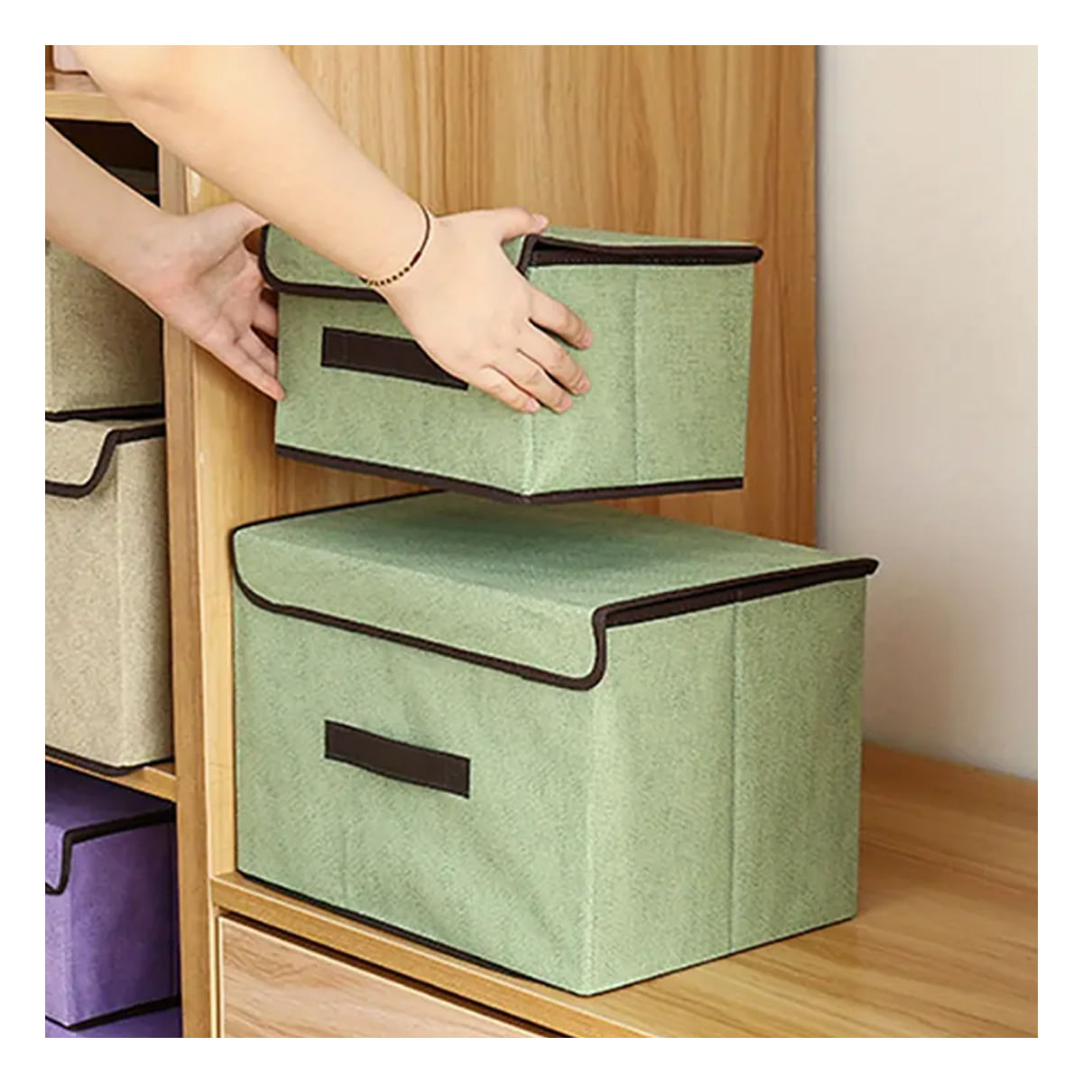 Caja de Facil Uso Eficaz Color Verde Y+Stickers