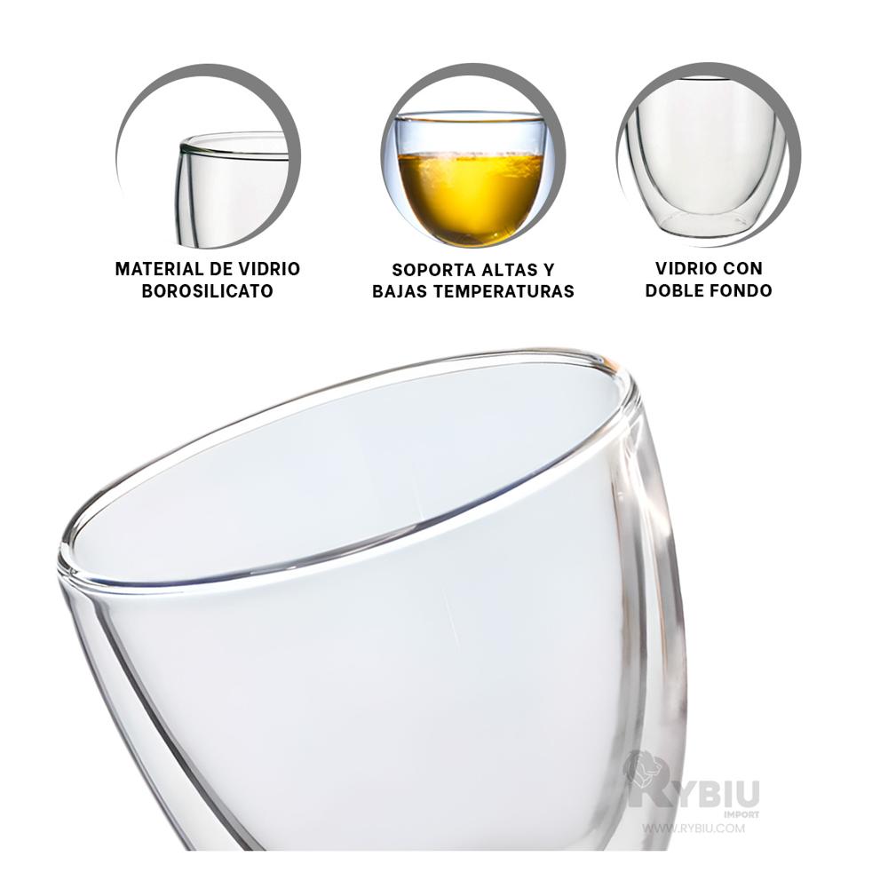 Taza Practica de 450 ML de Doble Capa Y+Ligas de Regalo