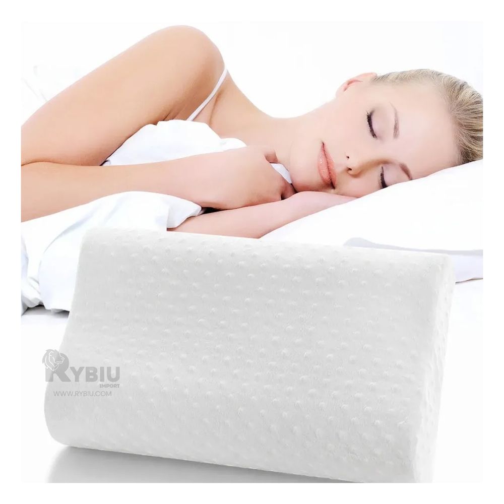 Almohada de Gel Ortopedica Cervical en Color Blanco Almohada de Gel Ortopedica Cervical en Color Blanco