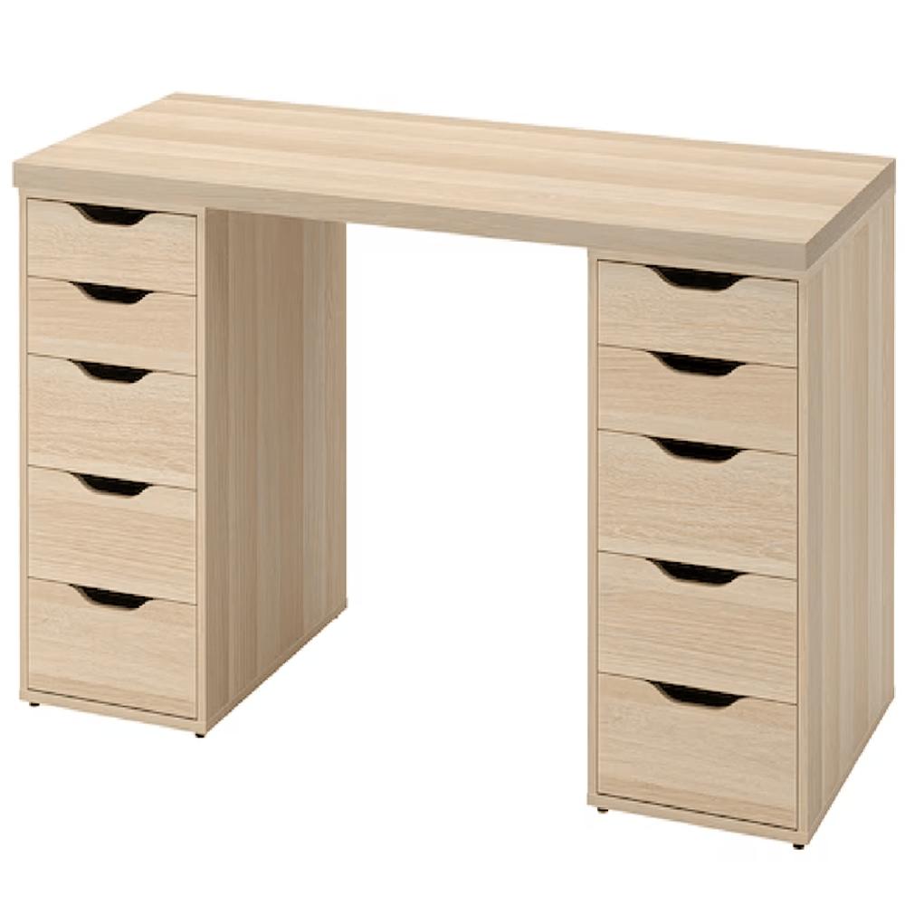 Escritorio de Melamina Moderno Malva 140cm Escritorio de Melamina Moderno Malva 140cm