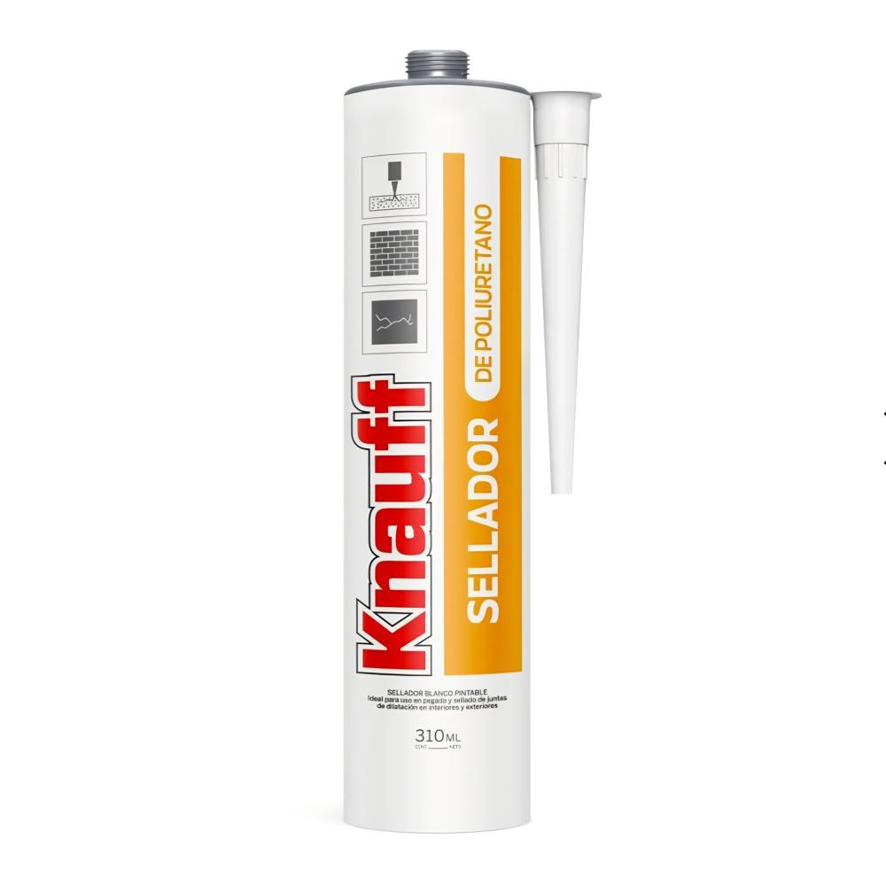 Silicona Sellador de Poliuretano Blanco 310ml KNAUFF