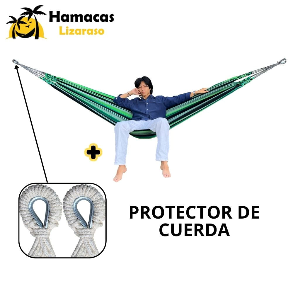 Hamacas Andina Color Verde de Algodón - Hamacas Lizaraso Hamacas Andina Color Verde de Algodón - Hamacas Lizaraso