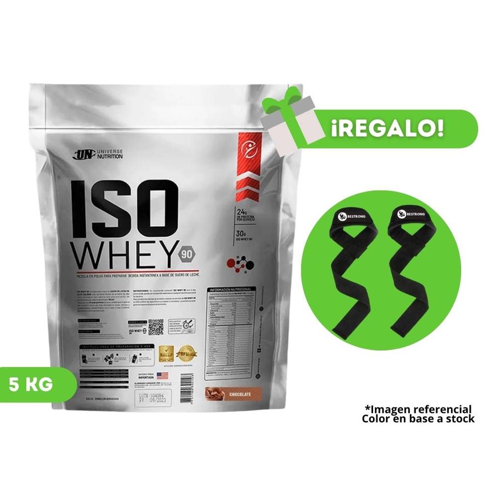 Proteína Iso Whey 5 Kg Chocolate Un + Straps de regalo Proteína Iso Whey 5 Kg Chocolate Un + Straps de regalo