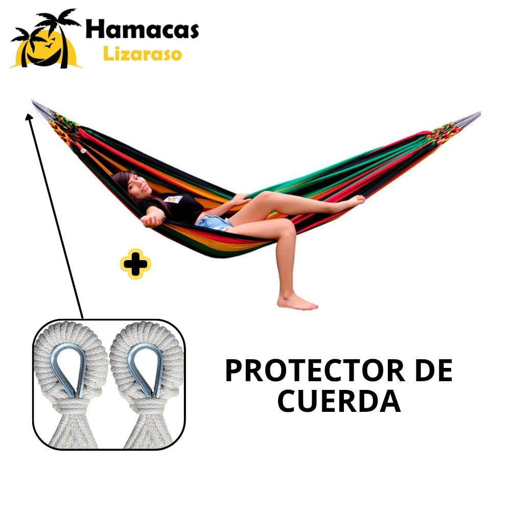 Hamacas Andina Color Rasta de Algodón - Hamacas Lizaraso Hamacas Andina Color Rasta de Algodón - Hamacas Lizaraso
