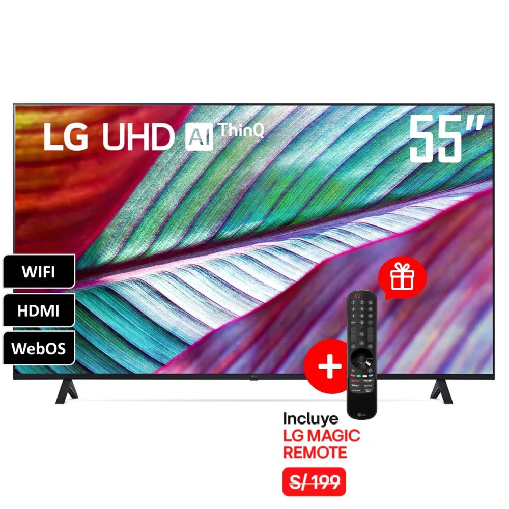 Televisor LG 55 UHD 4K Smart TV THINQ AI 55UR8750PSA