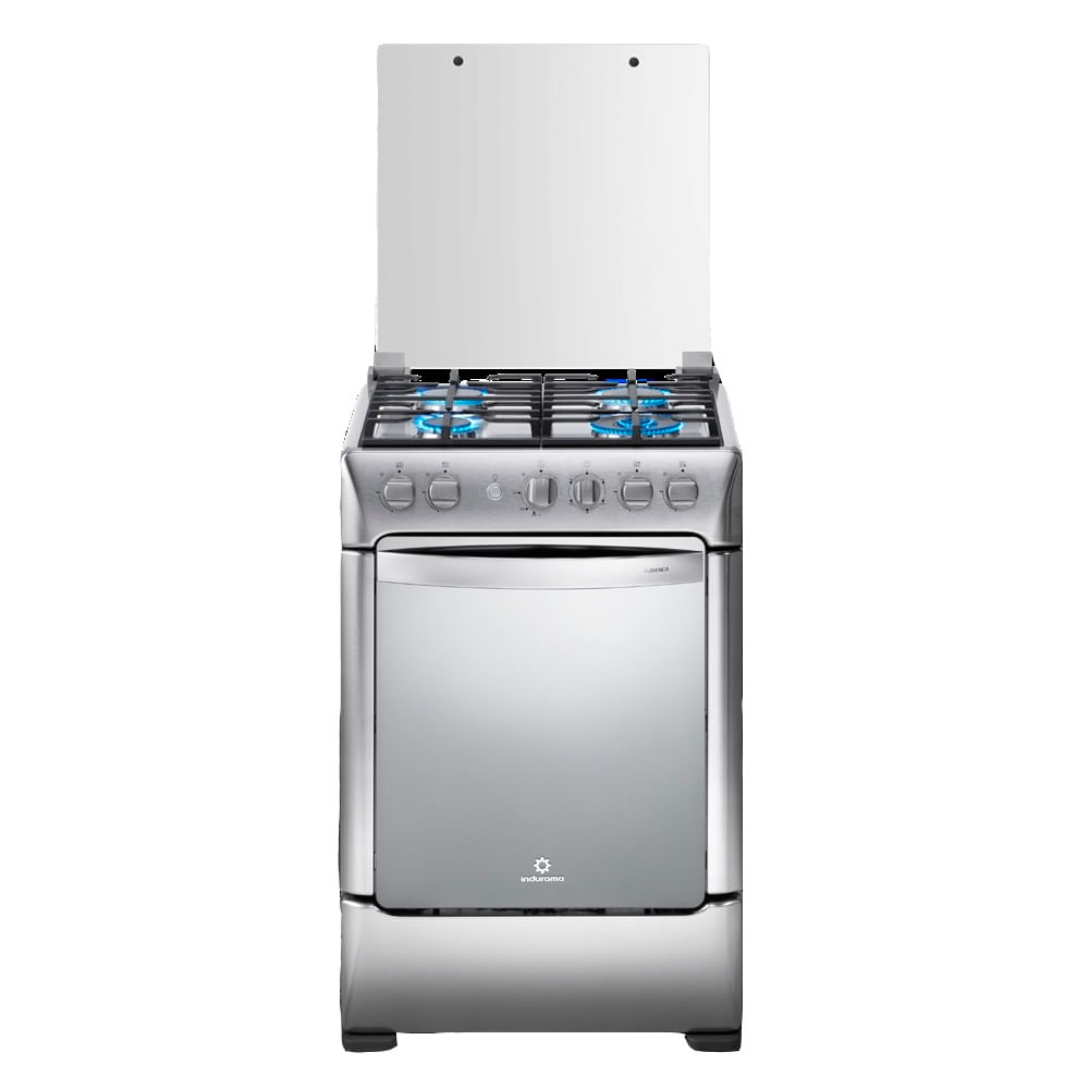 Cocina a Gas Indurama 4 Hornillas Triple llama Florencia con Grill