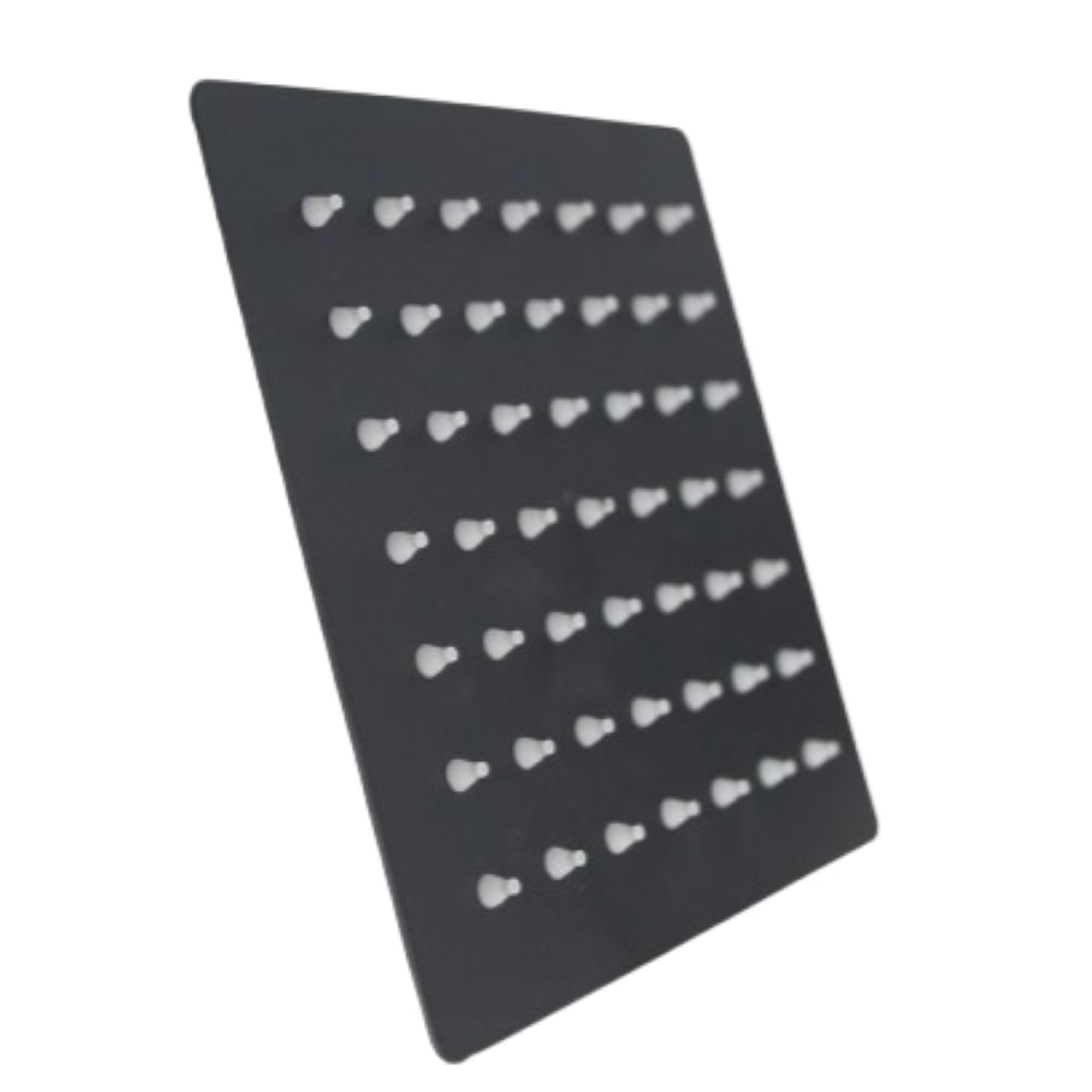 Cabeza de ducha 10 Negro Cuadrado