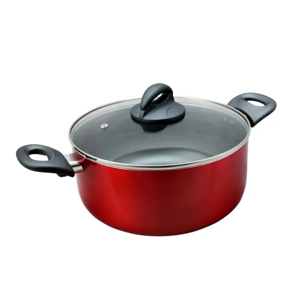 Olla Oster 25CM Antiadherente Herscher de 4.7L Rojo 80161 02