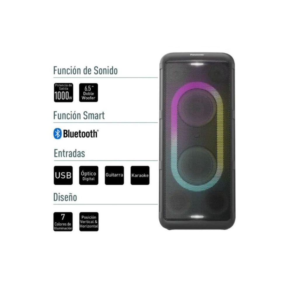 Parlante Panasonic 1000W con Bluetooth y Karaoke  SC-TMAX45PUK
